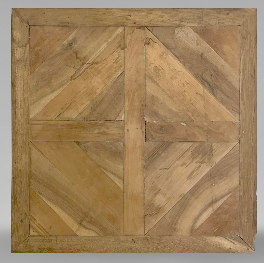 Versailles oak parquet panel, light tone, geometric detail